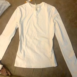 skims cotton jersey long sleeve t shirt marble